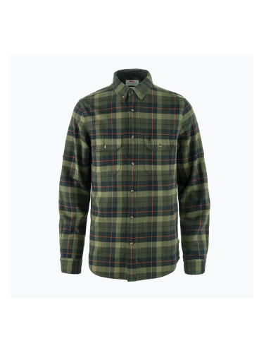 Мъжка риза Fjällräven Singi Heavy Flannel black/deep forest