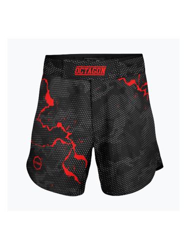 Мъжки тренировъчни шорти Octagon Marble Camo MMA camo червени