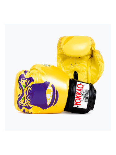 Мъжки боксови ръкавици YOKKAO Primate yellow