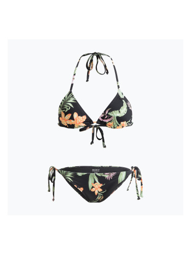 Дамски бански от две части ROXY Printed Beach Classics Tiki Tri anthracite island escape