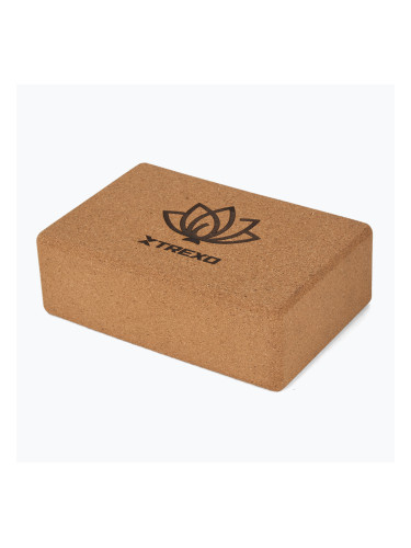 Куб за йога от корк XTREXO TXO-B4Z077-NC natural