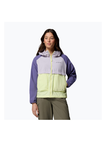 Дамско ветроустойчиво яке Columbia Spire Valley Windbreaker citron haze/lavender pearl/stormwatch