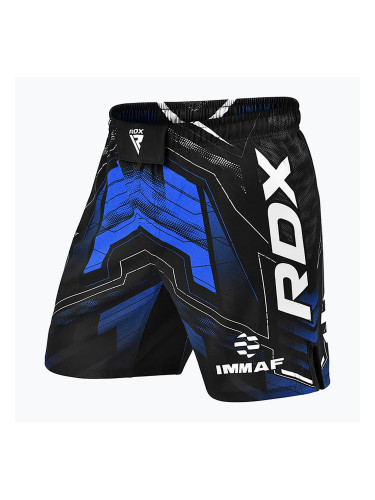 Мъжки шорти за тренировка RDX IMMAF Approved MMA Fight & Training blue