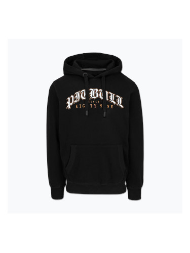Мъжки суитшърт Pitbull Tattoo Hooded black