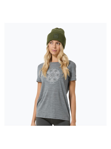 Дамска тениска super.natural Ornament Tee cashmere grey melange/leaf melange/white stone