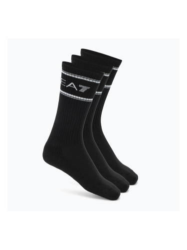 Чорапи EA7 Emporio Armani Train Socks Sponge 3 чифта black / black / black