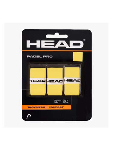 Обвивки за ракети HEAD Padel Pro 3 бр. жълт
