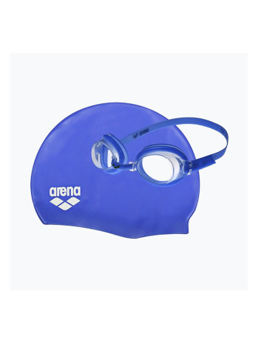 Детски комплект шапка за плуване + очила Arena Pool blue 92423/70