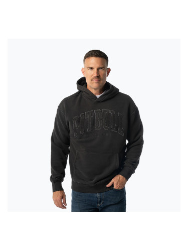 Мъжки суитшърт Pitbull Orlando Hooded whashed dark graphite