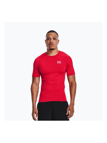 Мъжка тренировъчна тениска Under Armour Ua Hg Armour Comp SS червена 1361518-600