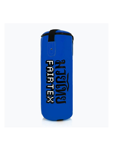 Детска тежка боксова торба Fairtex - непопълнена, синя