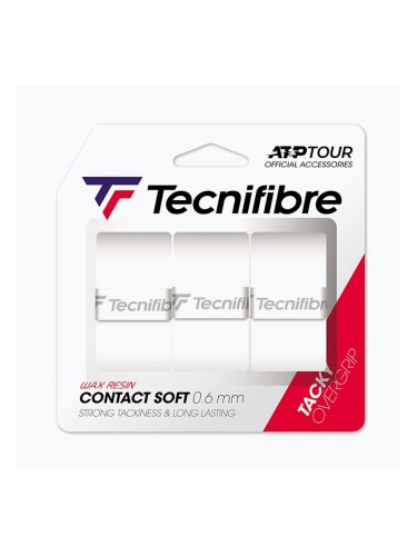 Tecnifibre Contact Soft Обвивка за тенис ракета бяла 52ATPCONSO