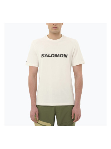 Мъжка тениска Salomon Logo whisper white