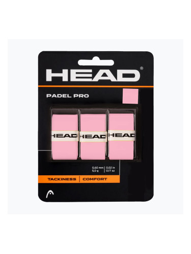 Грип за тенис ракета HEAD Padel Pro 3 бр. pink