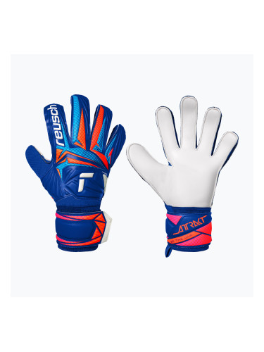 Вратарски ръкавици Reusch Attrakt Solid sharp blue/white/shocking orange