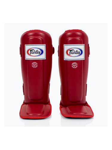 Fairtex In-Step Двойни подплатени протектори за тибия червени