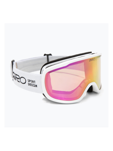 Скиорски очила Giro Cruz white stacked/amber pink