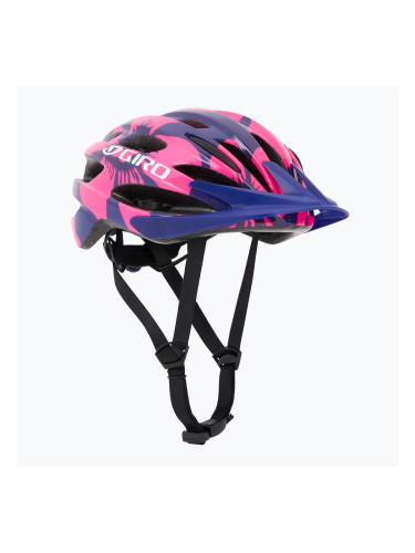 Детска велосипедна каска Giro Raze berry blue flowers