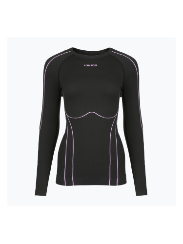Дамска термоактивна блуза с дълъг ръкав  Viking Etna 2.0 black/purple