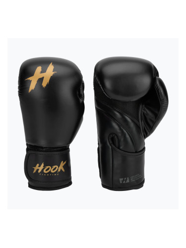 HOOK FIGHTING Готови за тренировка боксови ръкавици черни