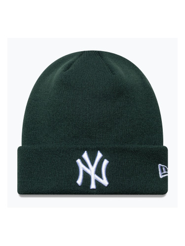 Зимна шапка New Era League Essential New York Yankees dark green/white