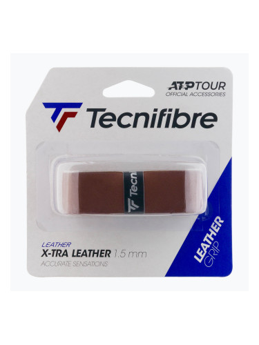 Tecnifibre Обвивка за тенис ракета от кожа кафява 51ATPLEATH