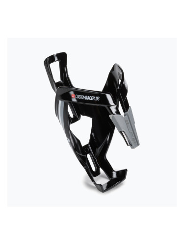 Кошница за бидон Elite Custom Race+ черна/бяла EL0140643