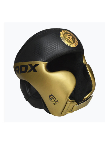 Боксова каска RDX L1 Mark Pro Cheek Training Head Guard golden