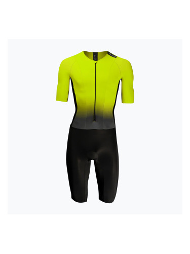 Мъжки трикотажен костюм HUUB Collective флуоресцентно жълт