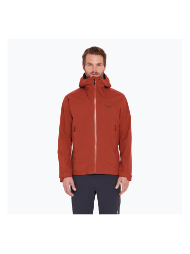 Rab Downpour Light мъжко дъждобранно яке tuscan red