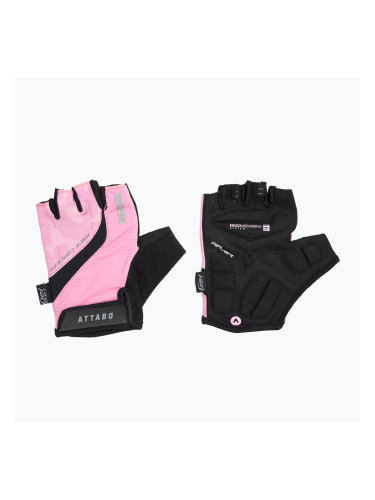 Дамски ръкавици за колоездене ATTABO Kinu Pro WMNS система за абсорбиране на удари розово/черно