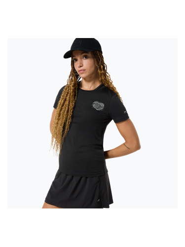 Дамска тениска super.natural Little Heartwood Tee jet black/feather grey