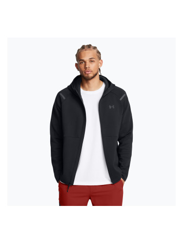 Мъжки суитшърт Under Armour Unstoppable Fleece Full Zip HD black/black