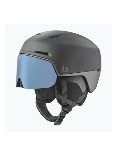 Скиорска каска Bollé X-Fusion Pure mineral black matte/brown/blue