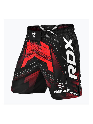 Мъжки шорти за тренировка RDX IMMAF Approved MMA Fight & Training red