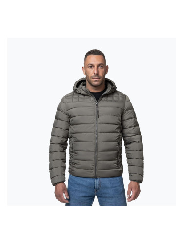 Мъжко зимно яке Pitbull Foothill Hooded Padded taupe