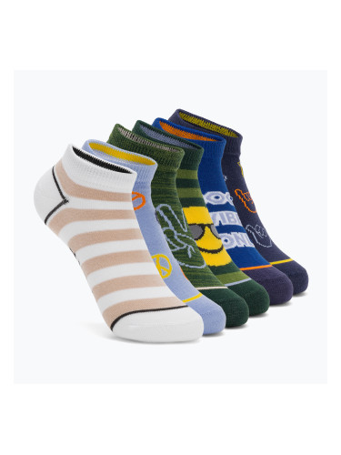 Детски чорапи SKECHERS Non Terry Low Cut 6 чифта green