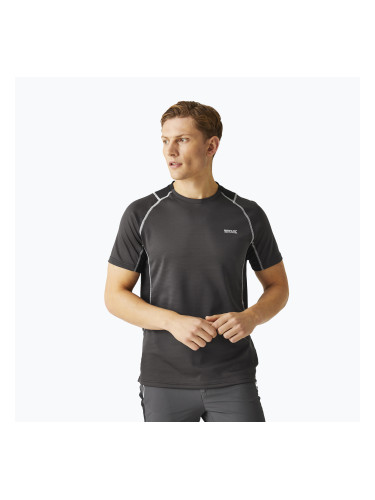 Мъжка тениска REGATTA Virda IV ash/black