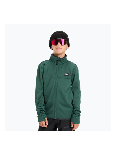 Детски суитшърт за сноуборд Quiksilver Steep Point Full Zip trekking green