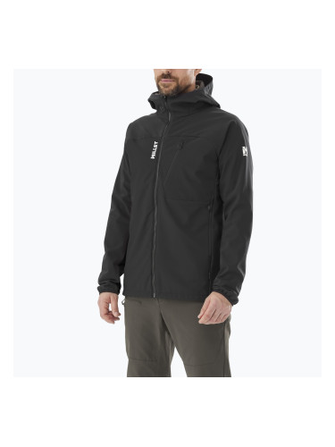 Мъжко софтшел яке Millet Magma Shield Hoodie black/ noir