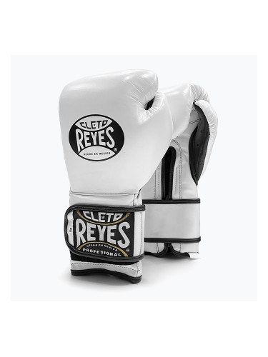 Боксови ръкавици Cleto Reyes Velcro Sparring white/black