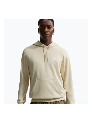 Мъжки суитшърт Nike Club French Terry Pullover Hoodie light khaki/light khaki/white