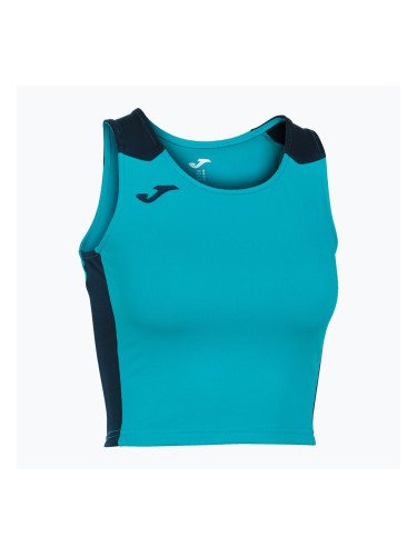 Дамска тениска за бягане Joma Record II Top turquoise/navy