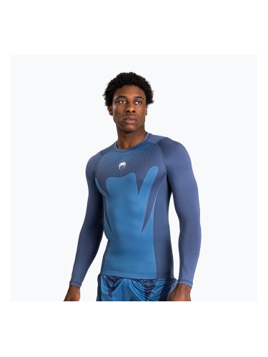 Мъжки Venum Attack Rashguard тренировъчен с дълъг ръкав тъмносин