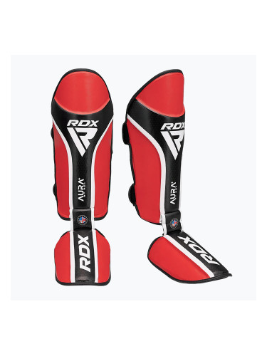 Протектори за прасец и стъпало RDX Shin Instep Aura Plus T-17 red