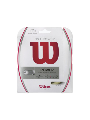 Wilson Nxt Power 16 12,2 м тенис корда бяла WRZ941600