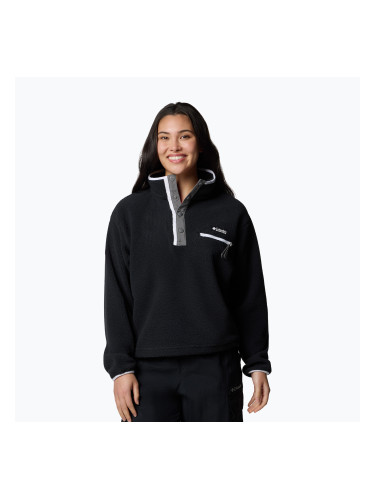Дамски поларен суитшърт Columbia Helvetia II Cropped Half Snap Fleece black