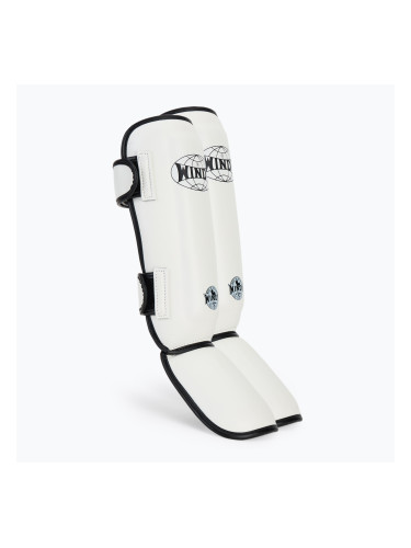 WINDY Протектори за пищяли и стъпала от синтетична кожа, бели