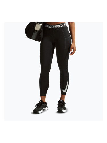 Дамски клин Nike Pro Mid-Rise 7/8 black/white/white