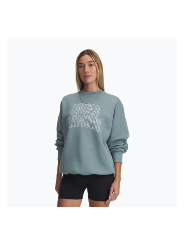Дамски суитшърт Under Armour Rival Fleece Varsity Crew serpentine/white